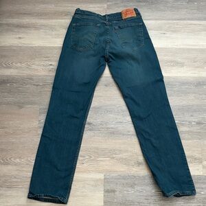 Levis 514 Straight Fit Mens Blue Jeans Dark Wash Denim W32 L34